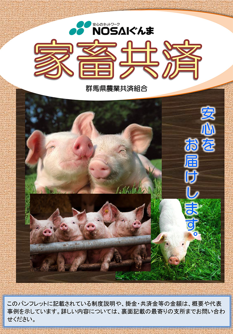 家畜共済(種豚・肉豚) | NOSAIぐんま - 群馬県農業共済組合